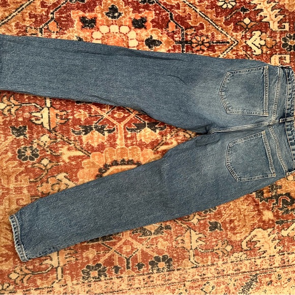 Zara High Rise Slim Fit Ripped Jeans - Picture 4 of 8